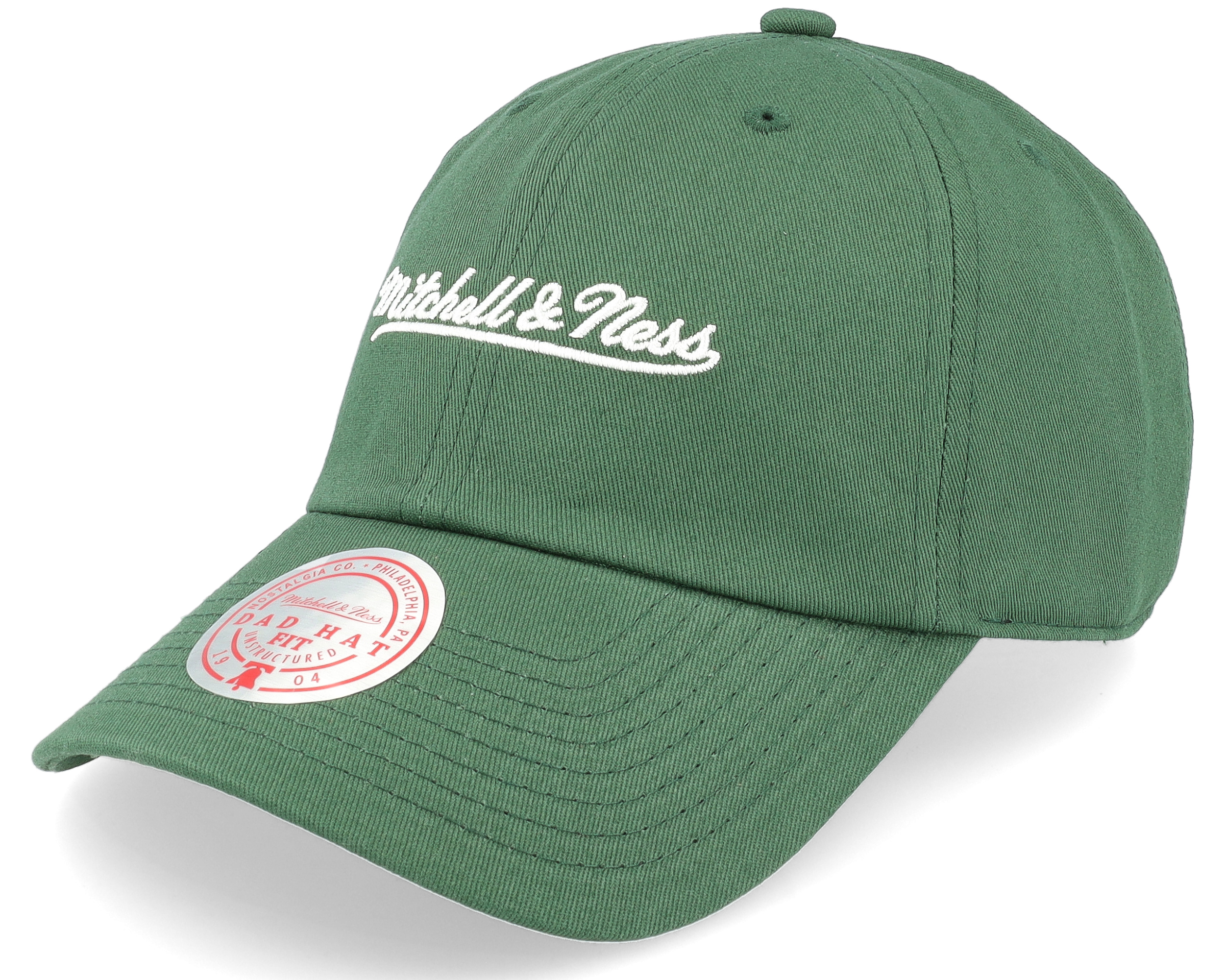 Pinscript Green Dad Cap - Mitchell & Ness cap