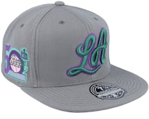 Los Angeles Lakers From Dusk Dark Grey Fitted - Mitchell & Ness