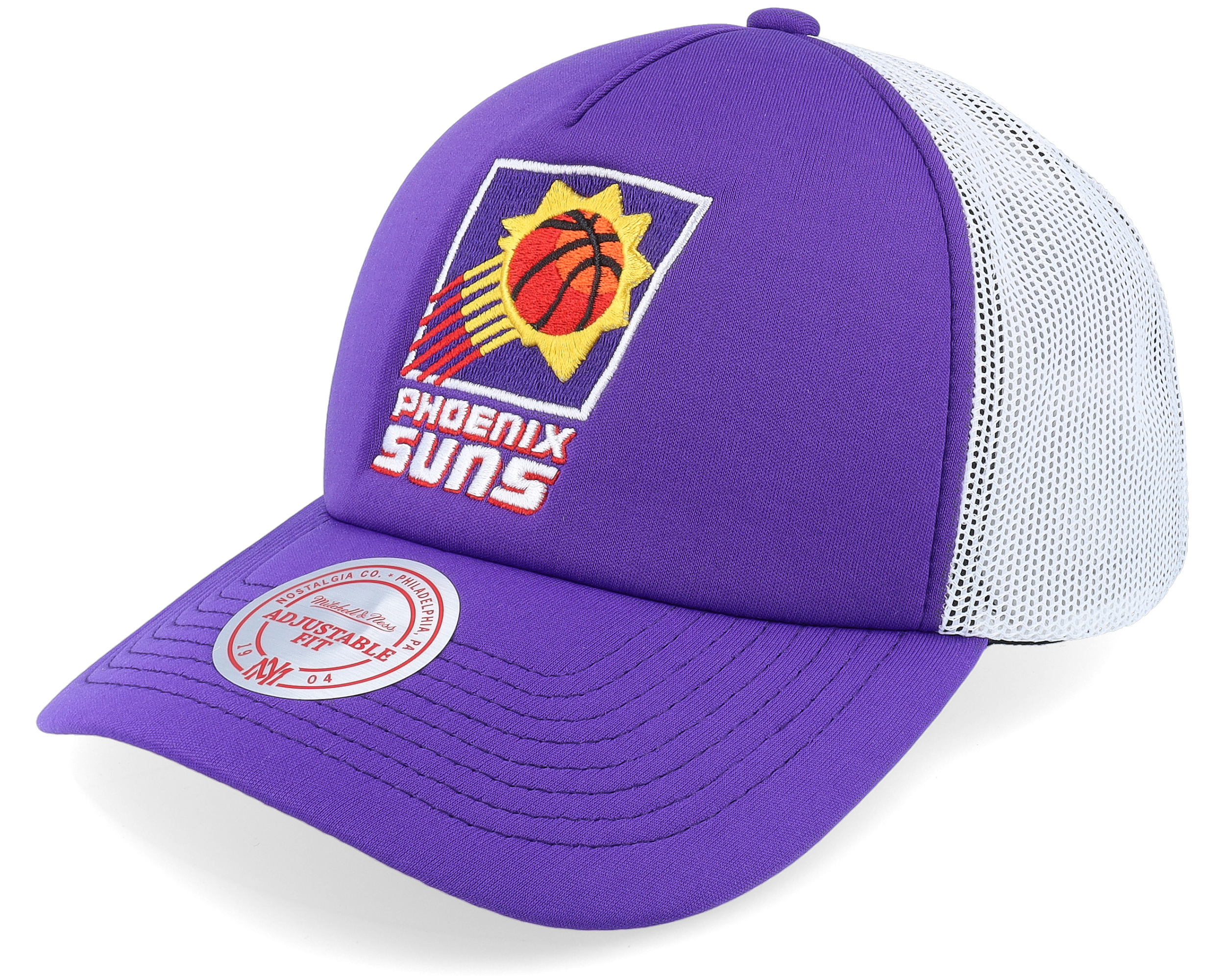 Mitchell & Ness Los Angeles Lakers 'NBA Off The Backboard' Trucker Snapback Purple