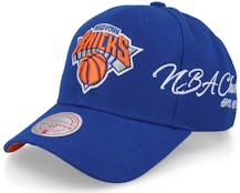 New York Knicks Champ Wrap Pro Blue Adjustable - Mitchell & Ness