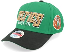 Boston Celtics Shredder Stretch Green/Black Adjustable - Mitchell & Ness