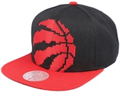 Toronto Raptors 8 Bit Xl Black/Red Snapback