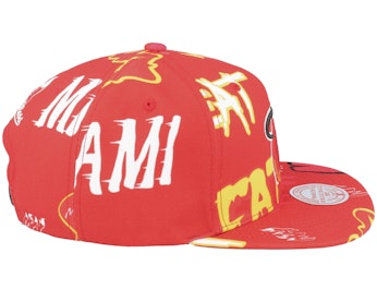 Miami Heat Sticker Pack Red Snapback - Main Image