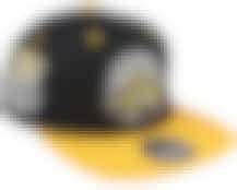 Toronto Raptors Yellow Toe Black/Yellow Fitted - Mitchell & Ness