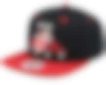 Miami Heat Monument Black/Red Snapback - Mitchell & Ness