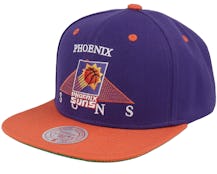 Phoenix Suns Monument Purple/Orange Snapback - Mitchell & Ness