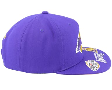 Mitchell & Ness NBA All Out Los Angeles Lakers Unisex Snapback Cap Morado  HHSS6597-LALYYPPPPURP