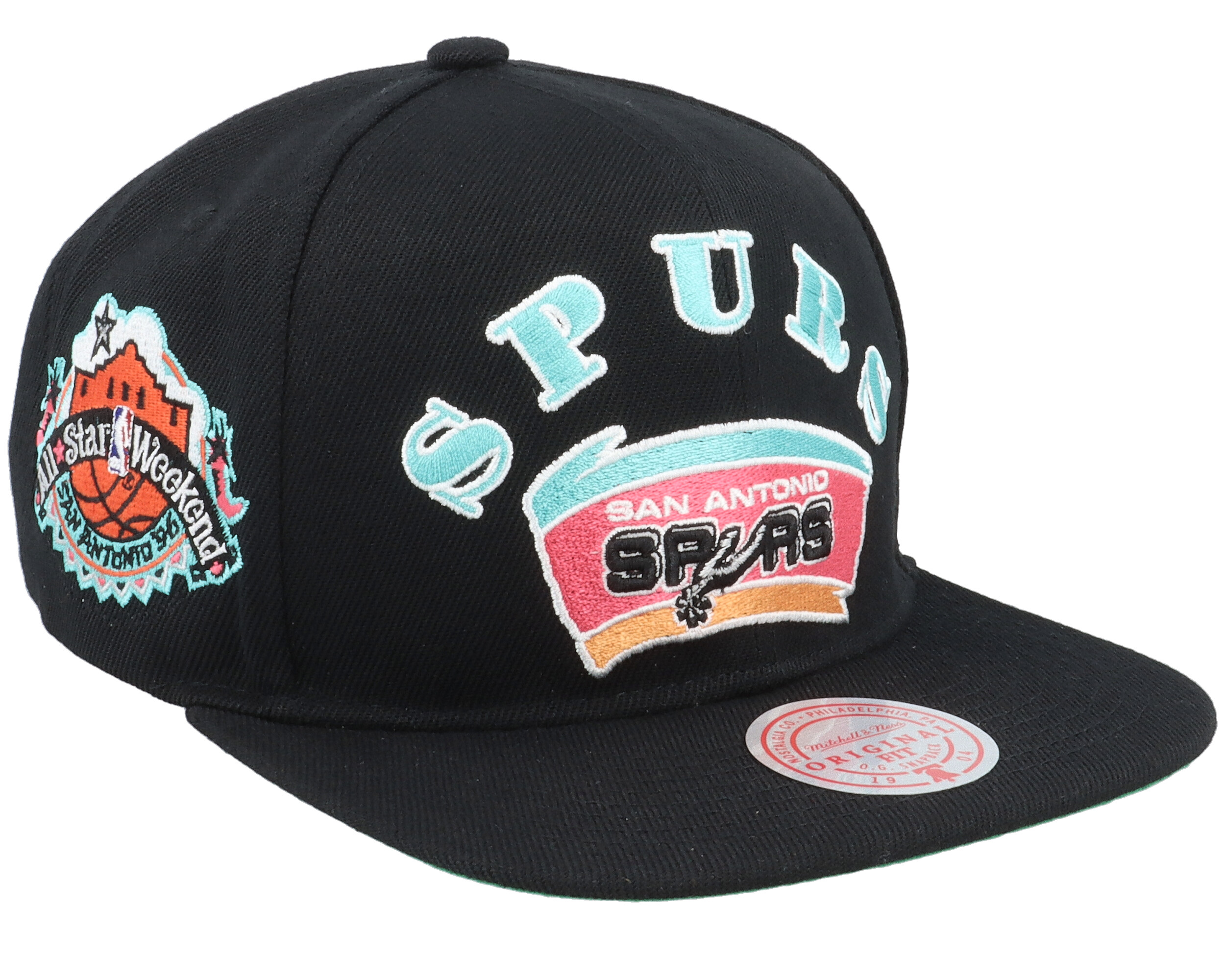 San Antonio Spurs My Squad Black Snapback - Mitchell & Ness cap ...