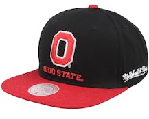 Ohio State Buckeyes Back In Action Black/Red Snapback - Mitchell & Ness
