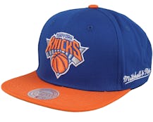 New York Knicks Back In Action Blue Snapback - Mitchell & Ness