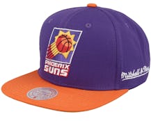 Phoenix Suns Back In Action Purple/Orange Snapback - Mitchell & Ness