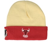 Chicago Bulls Side Patch Knit Off White/Red Cuff