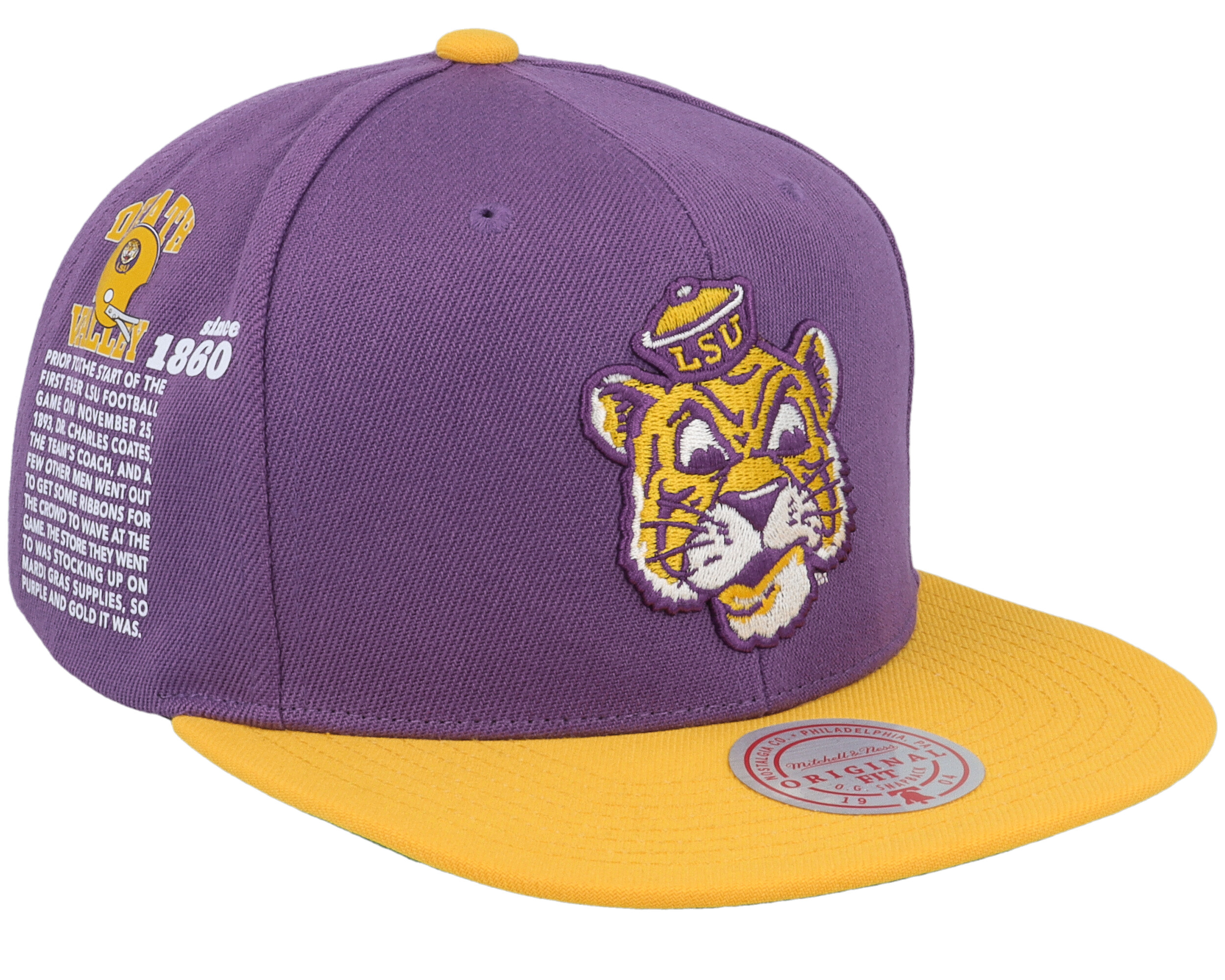 Louisiana State Tigers Team Origins Purple/Yellow Snapback - Mitchell &  Ness cap