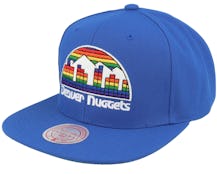 Denver Nuggets Conference Patch Blue Snapback - Mitchell & Ness