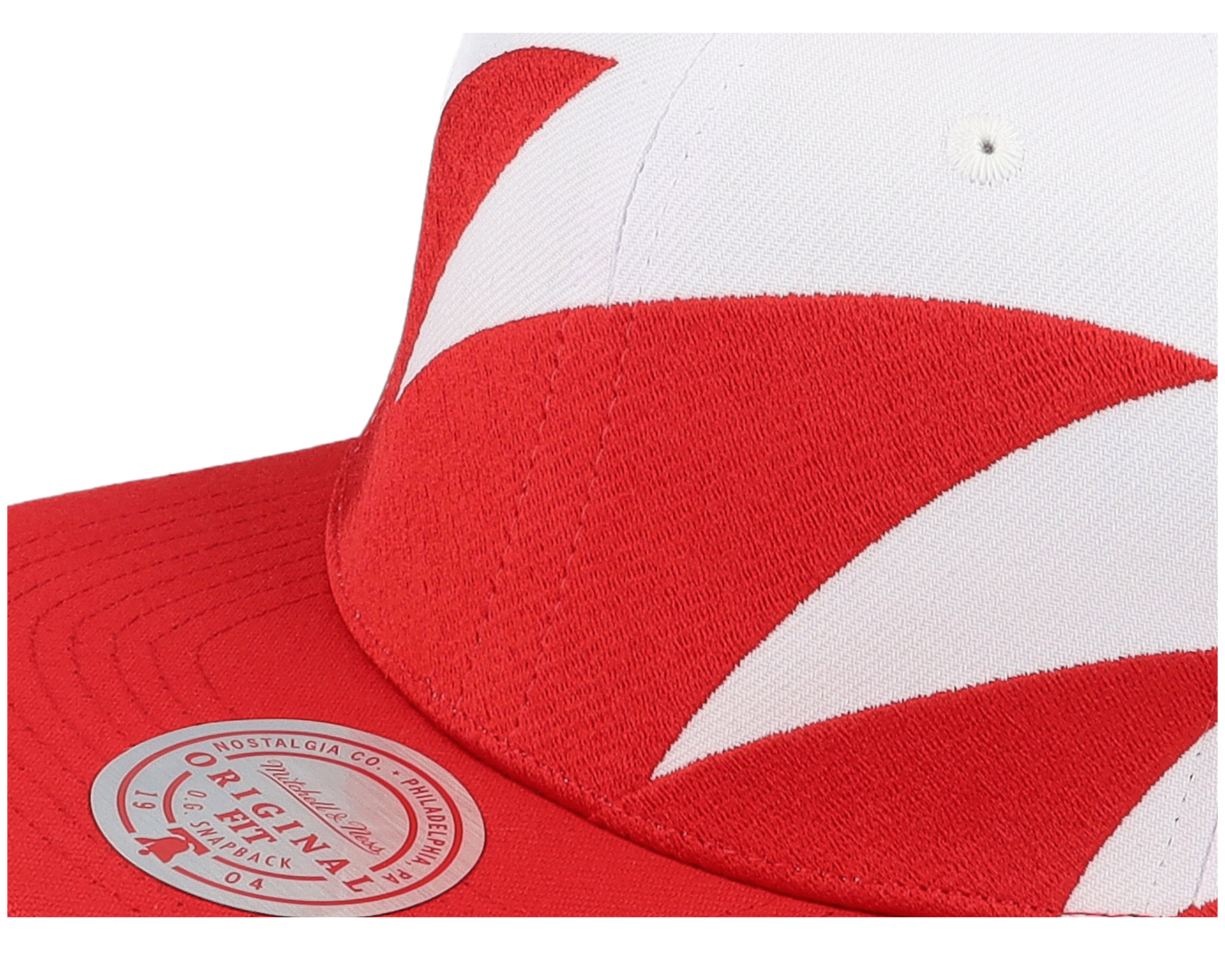 Sharktooth Scarlet/White Snapback | Hatstoreworld.com