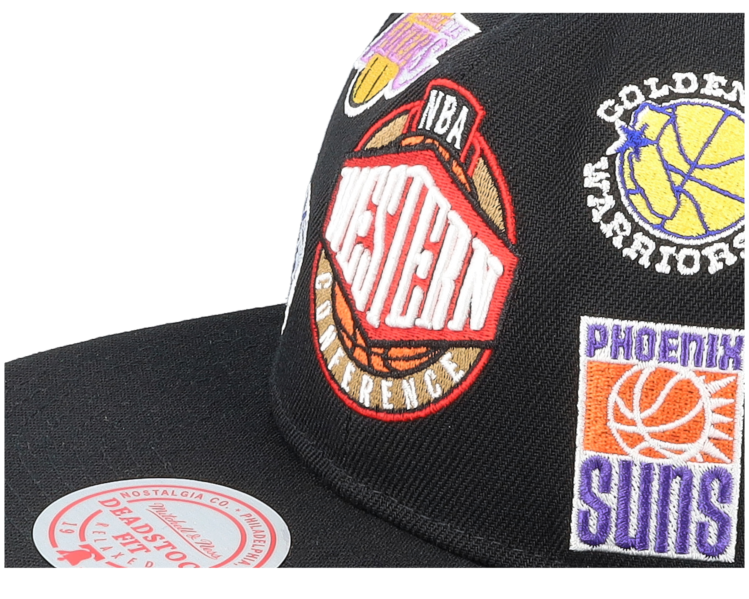 NBA West All Over Conference Deadstock Black Snapback