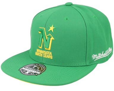 Mitchell Ness, Accessories, Mitchell Ness Minnesota North Stars Hat  Vintage Nhl Hockey Snapback Green Htf