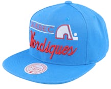 Mitchell & Ness Sharktooth Quebec Nordiques Snapback Hat - White