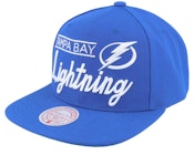 Tampa Bay Lightning Retro Lock Up Blue Snapback