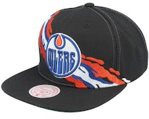 Mitchell & Ness - NHL Blue Snapback Cap - Edmonton Oilers Vintage Hat Trick Blue Snapback @ Hatstore
