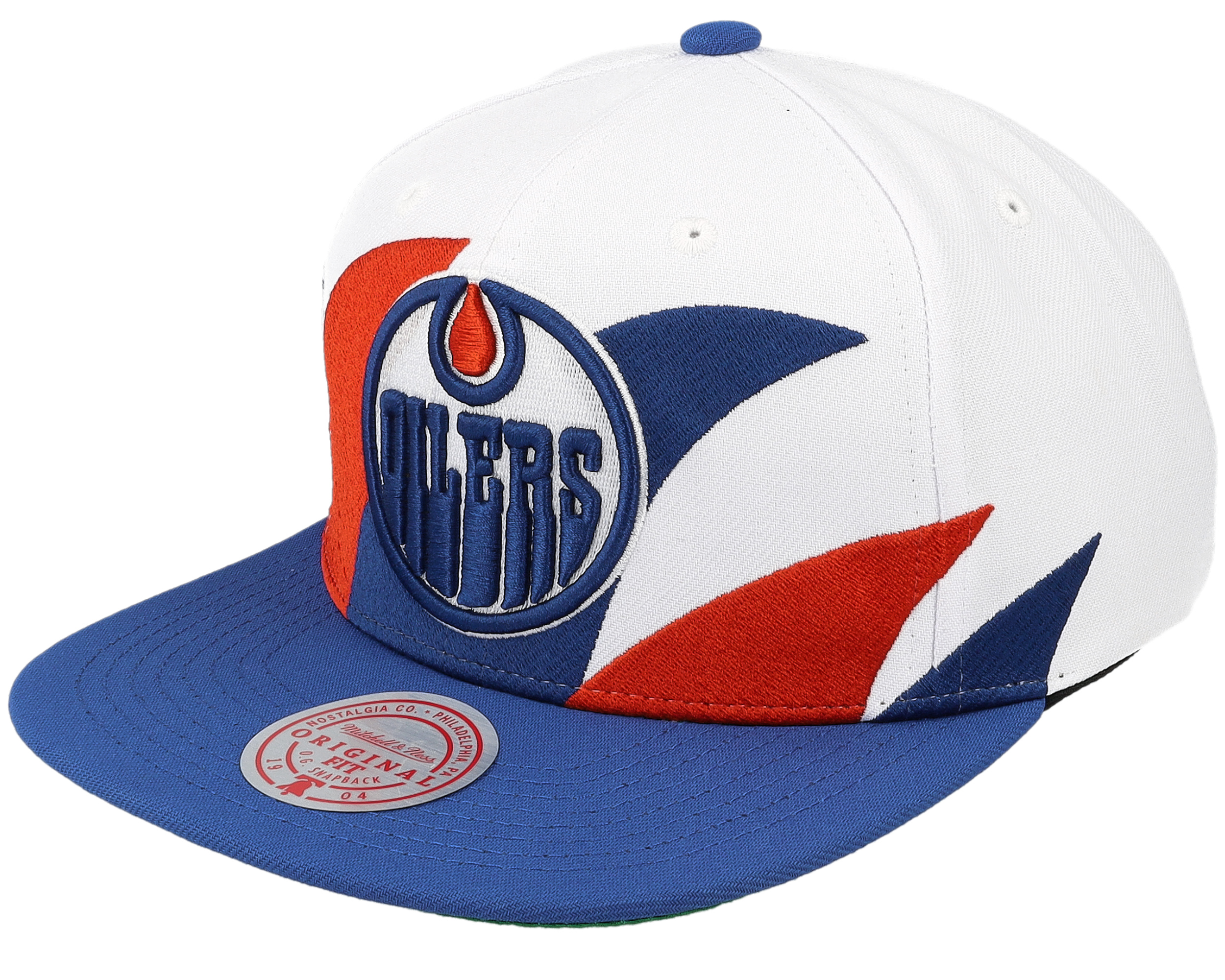 Men's Mitchell & Ness Blue Edmonton Oilers Core Team Ground 2.0 Snapback Hat