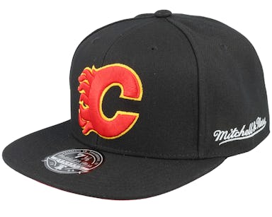 Calgary Flames Vintage Black Fitted - Mitchell & Ness