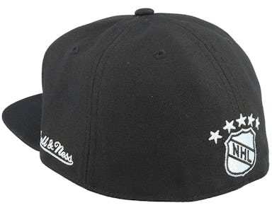 Mitchell & Ness - NHL Black Fitted Cap - Calgary Flames Vintage Black Fitted @ Hatstore