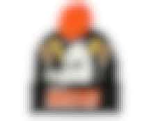 Anaheim Ducks Punch Out Knit Black Pom - Mitchell & Ness