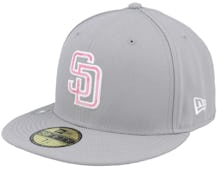 San Diego Padres MLB22 Mothers Day 59FIFTY Grey Fitted - New Era