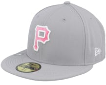 Pittsburgh Pirates MLB22 Mothers Day 59FIFTY Grey Fitted - New Era