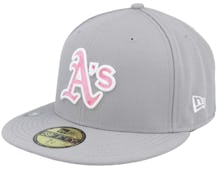 Oakland Athletics MLB22 Mothers Day 59FIFTY Grey Fitted - New Era