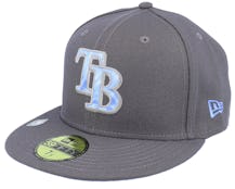 Tampa Bay Rays MLB22 Fathers Day 59FIFTY Charcoal Fitted - New Era