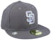 San Diego Padres MLB22 Fathers Day 59FIFTY Charcoal Fitted - New Era