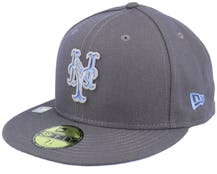 New York Mets MLB22 Fathers Day 59FIFTY Charcoal Fitted - New Era
