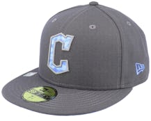 Cleveland Guardians MLB22 Fathers Day 59FIFTY Charcoal Fitted - New Era