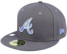 Atlanta Braves MLB22 Fathers Day 59FIFTY Charcoal Fitted - New Era