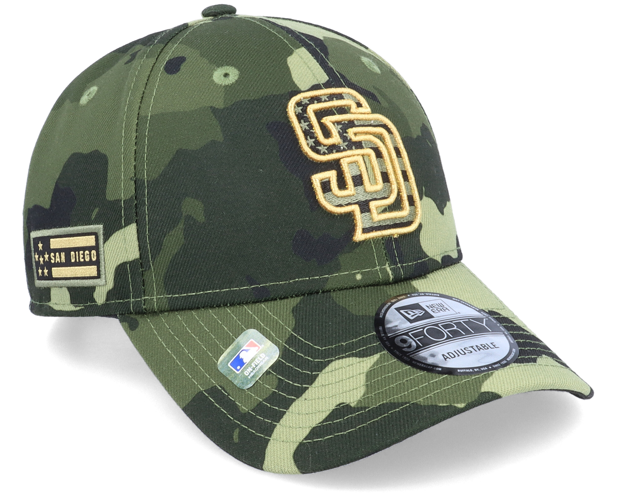 Men's San Diego Padres New Era Camo 2021 Armed Forces Day On-Field