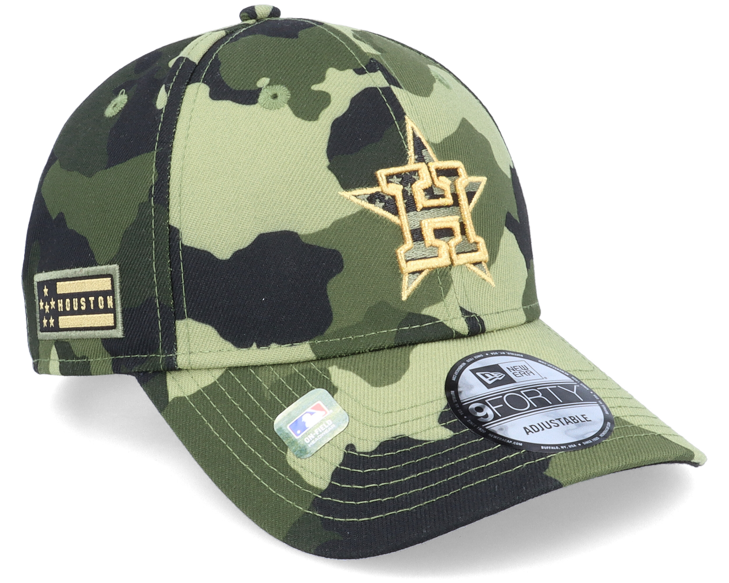 Houston Astros New Era 2023 Armed Forces Day On-Field 59FIFTY Fitted Hat -  Green