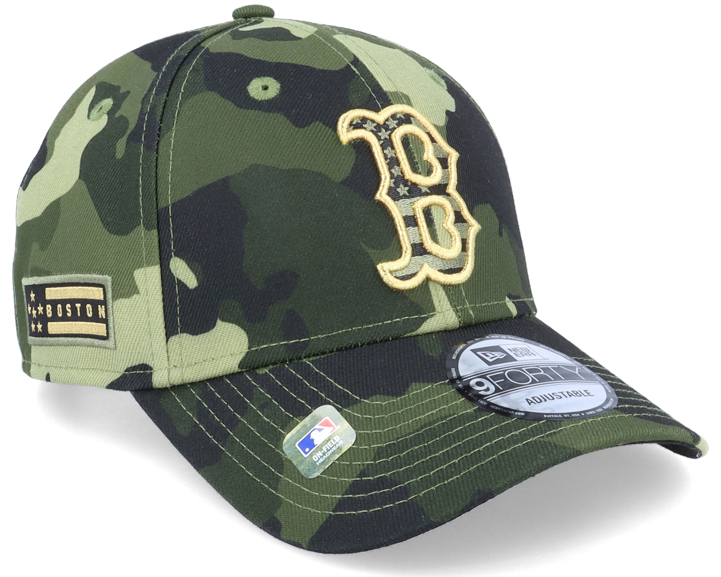 Boston Red Sox Armed Forces Day 9FIFTY Camo Adjustable New Era cap