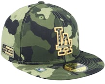 Los Angeles Dodgers Armed Forces Day 59FIFTY Camo Fitted - New Era