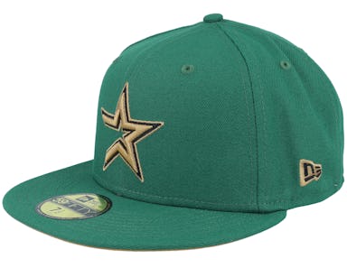 New Era - MLB Green fitted Cap - Houston Astros Mossy Meadows 59FIFTY Green Fitted @ Fitted World By Hatstore