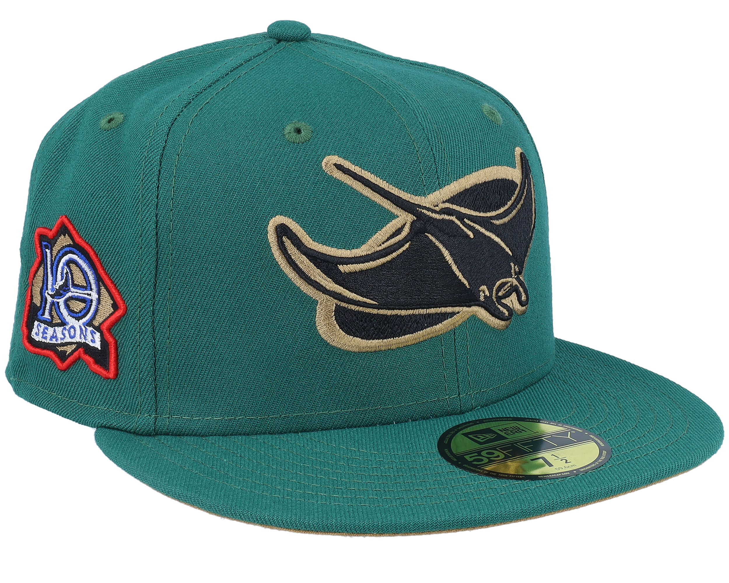 New Era - MiLB Green snapback Cap - Fresno Grizzlies MiLB Savanna 59FIFTY Olive/Orange Fitted @ Fitted World By Hatstore