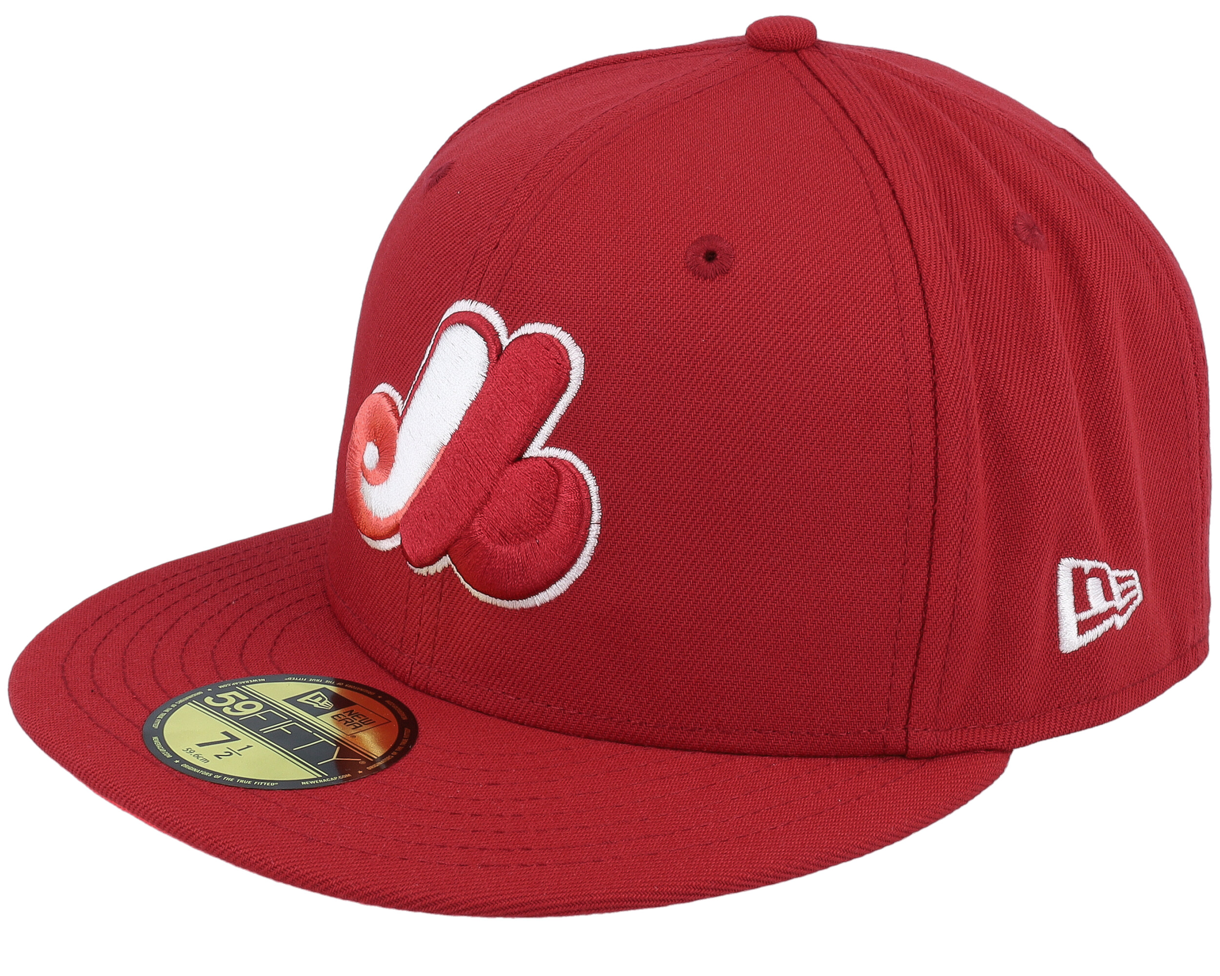Montreal Expos Rhubarb Delight 59FIFTY Flags Burgundy Fitted - New