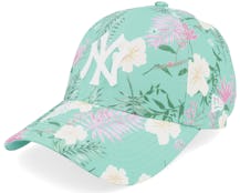 New York Yankees Womens Floral 9forty Mint Adjustable - New Era