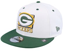 Green Bay Packers White Crown 9FIFTY White/Green Snapback - New Era