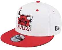 Chicago Bulls White Crown 9FIFTY White/Red Snapback - New Era