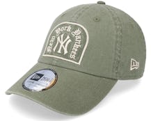 New York Yankees Wash Canvas 9twenty Olive Dad Cap - New Era