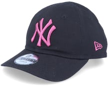Kids New York Yankees Toddler League Essential 9FORTY Black/Pink Adjustable - New Era