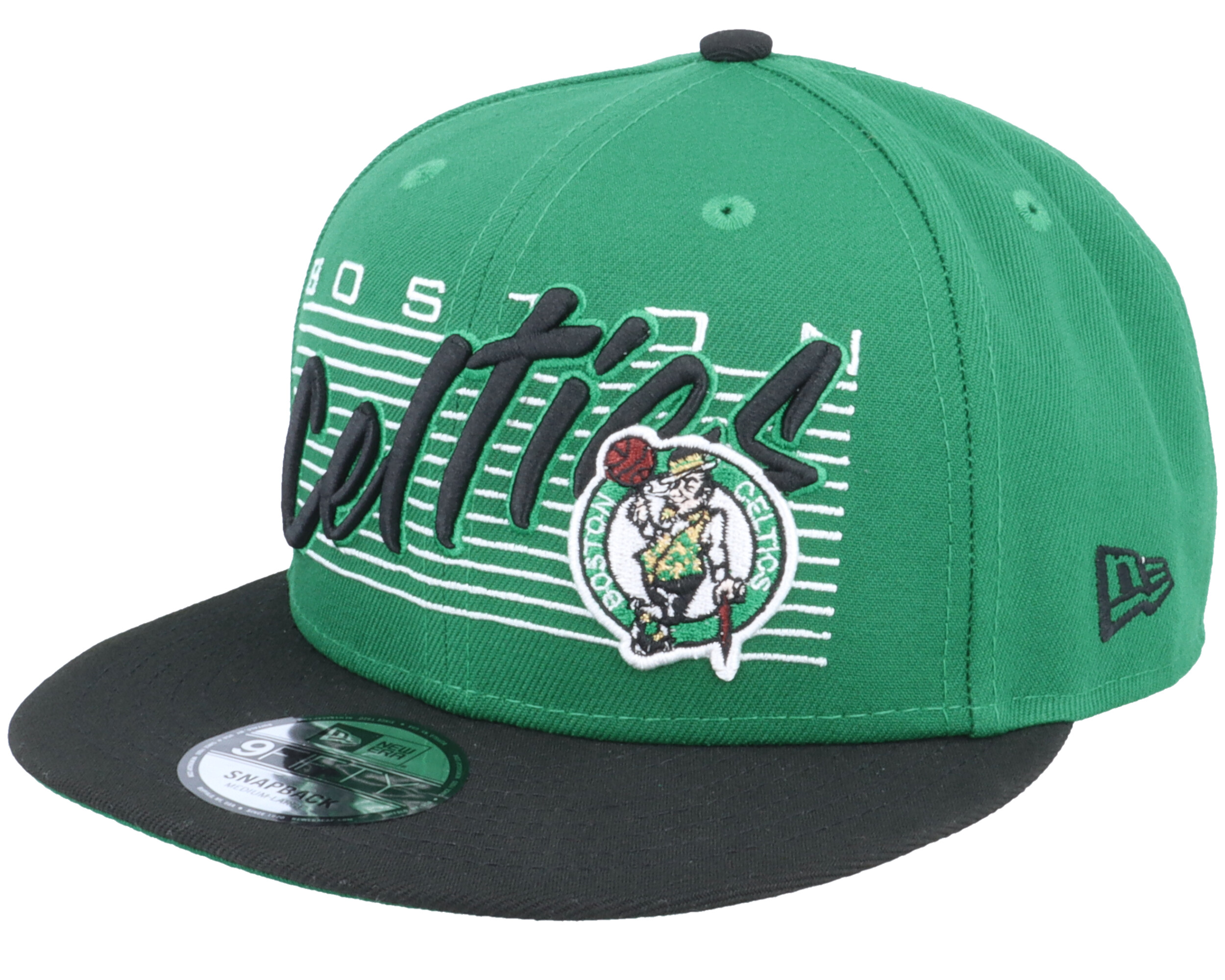 Boston Celtics Team Wordmark 9FIFTY Green/Black Snapback New Era cap