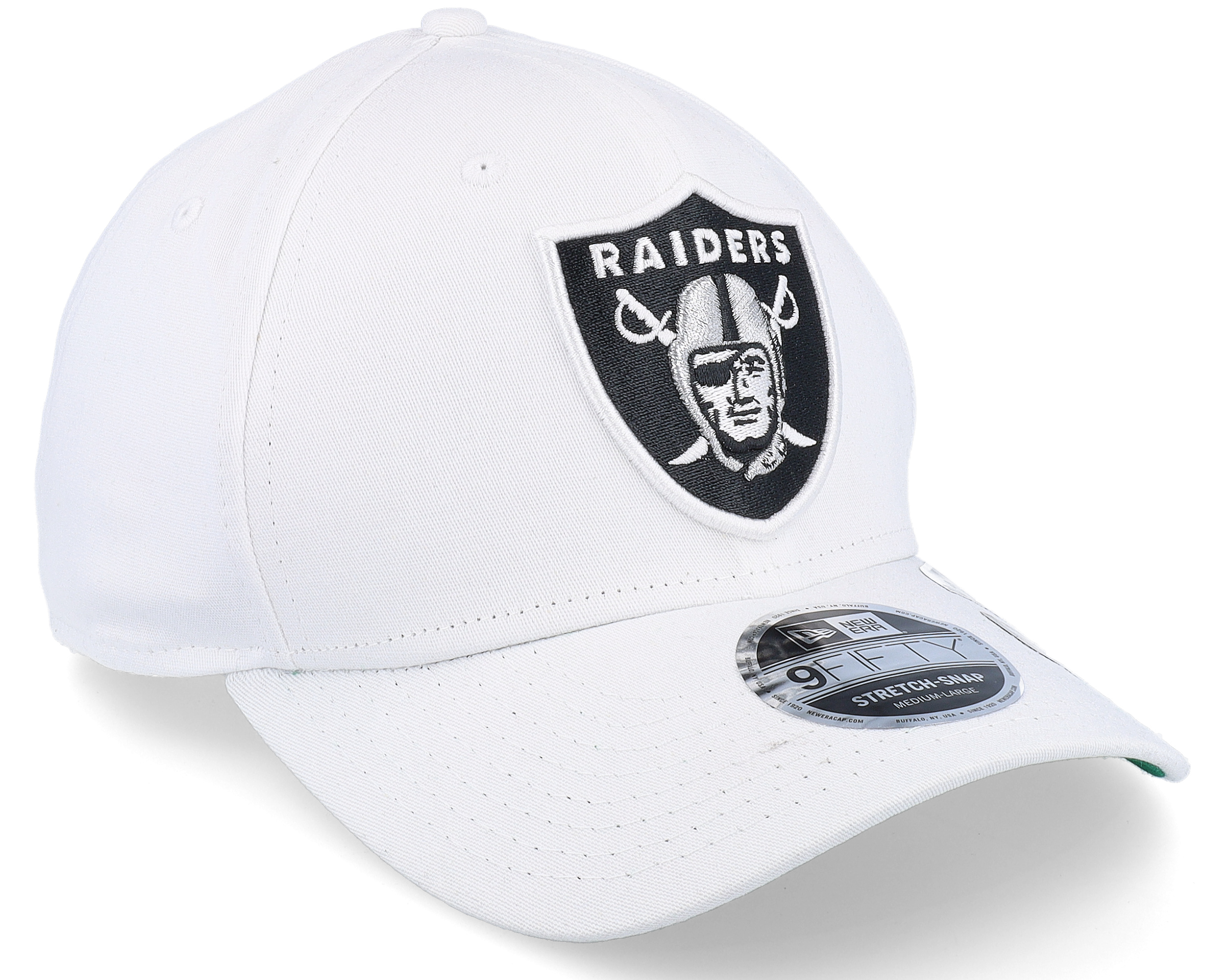 raiders beanie white